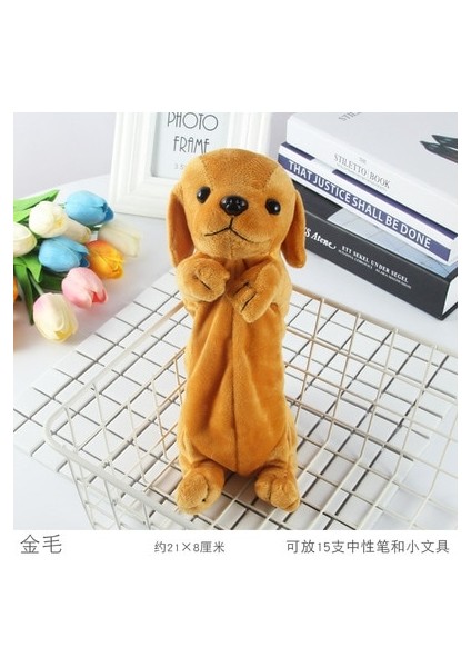 Jinmaohuangse 1 Adet Kawaii Kalem Kutusu Peluş Oyuncak Evcil Köpek Okul Kalem Kutusu Kalem Kutusu Kalem Çantası Okul Malzemeleri Kırtasiye (Yurt Dışından)