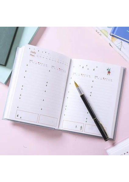 Mavi Ayı 365 Planlayıcı Gündem Defter Renkli Iç Sayfa Çizim Yıllık Günlük Plan Dergisi Günlük Kitap Kayıt Hayat Kırtasiye Hediyeler (Yurt Dışından)