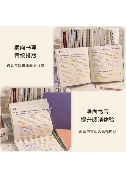 2 Kitap 19CM 19CM Kare Defter Alt Stil Basit Damalı Manuel Defter Öğrenci Günlüğü Süper Kalın Boş Kitap Günlük Defter (Yurt Dışından)