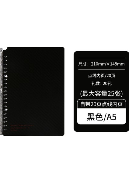 A5 20 Sayfa Bk Japonya Kokuyo Kırtasiye Gevşek Kitap Katlanabilir Iki Çekirdekli Ultra-Ince Bağlayıcı B5/26 Delikli Bağlayıcı Not Defteri A5/20 Delik (Yurt Dışından)