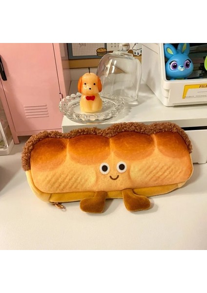 Ekmek Kalem Kutusu Kawaii Ekmek Tost Kalem Kutusu Çantası Kızlar Için Sevimli Peluş Kalem Kılıfı Kutusu Büyük Kapasiteli Öğrenci Okul Malzemeleri Kore Kırtasiye (Yurt Dışından)