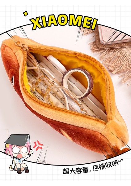 Ekmek Kalem Kutusu Kawaii Ekmek Tost Kalem Kutusu Çantası Kızlar Için Sevimli Peluş Kalem Kılıfı Kutusu Büyük Kapasiteli Öğrenci Okul Malzemeleri Kore Kırtasiye (Yurt Dışından)