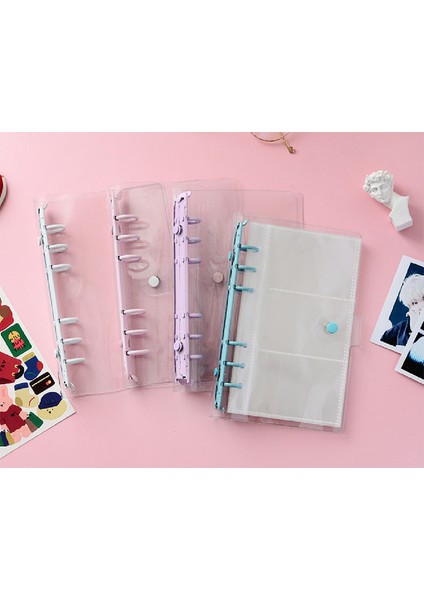 Glitter Pembe Skysonıc Bağlayıcı Defterler ve Kartpostallar Organizatör + 5 Adet Iç Çanta Etiket Kartları Depolama Tutucu Gevşek Yaprak Dıy Dizüstü Yedekler (Yurt Dışından) modelleri