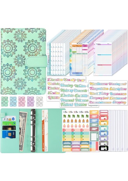 Pembe A6 Bağlayıcı Bütçe Planlayıcısı Defter Kapakları Klasör A6 Boyutu 6 Delikli Bağlayıcı Cepler Programlı Haftalık Plan Aylık Plan Gevşek Yaprak (Yurt Dışından) fiyatları