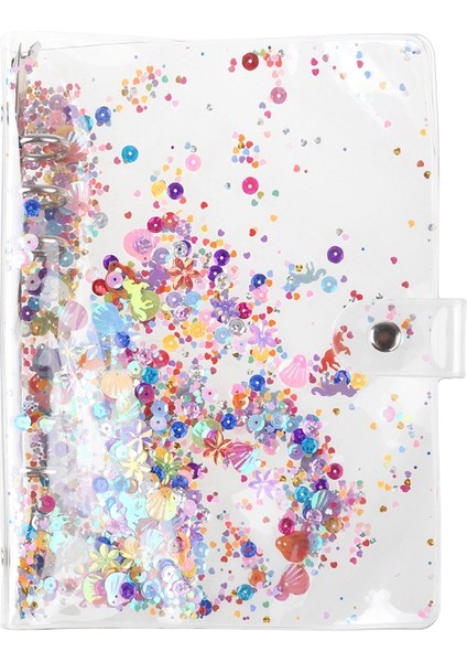 04A6 A5 A6 Glitter Pul Gevşek Yaprak Bağlayıcı Defter Kapağı Şeffaf 6 Yüzükler Dosya Klasörü Kırtasiye Okul Ofis Malzemeleri (Yurt Dışından) modelleri