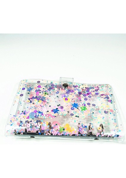 04A6 A5 A6 Glitter Pul Gevşek Yaprak Bağlayıcı Defter Kapağı Şeffaf 6 Yüzükler Dosya Klasörü Kırtasiye Okul Ofis Malzemeleri (Yurt Dışından) indirimleri