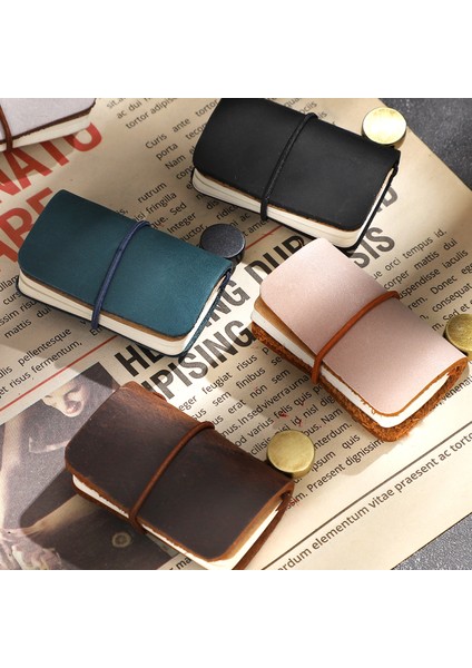 Fmp-Koyu Yeşil 32 Sayfa Ultra Küçük Mini Dizüstü Sevimli Değiştirilebilir Gevşek Yaprak Tether Not Defteri Moda Taşınabilir Ofis Kırtasiye Malzemeleri Kawaii (Yurt Dışından)