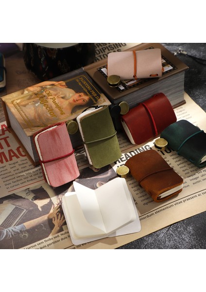 Fmp-Koyu Yeşil 32 Sayfa Ultra Küçük Mini Dizüstü Sevimli Değiştirilebilir Gevşek Yaprak Tether Not Defteri Moda Taşınabilir Ofis Kırtasiye Malzemeleri Kawaii (Yurt Dışından)