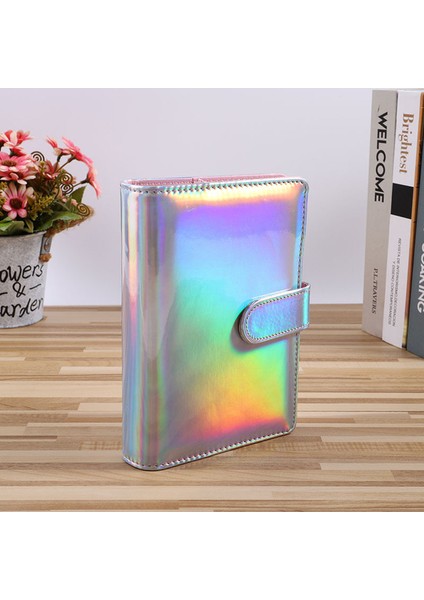 Lazer Gümüş A6 A6/a5 Acıbadem Kurabiyesi Lazer Renkli Pu Deri Dıy Bağlayıcı Sadece Kapak Günlüğü Gündem Planlayıcısı Kağıt Kapağı Okul Kırtasiye (Yurt Dışından)