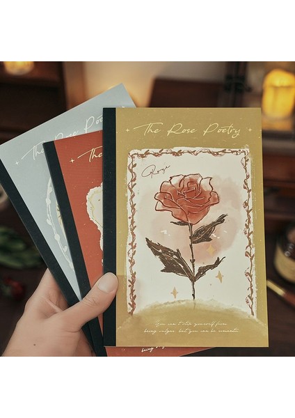 B B5 Gül El Kitabı B5 Dizüstü Retro Yüksek Değer Sevimli Yatay Sıra El Kitabı Öğrenci Not Defteri A5 Dizüstü Klasik Hediye El Kitabı (Yurt Dışından) fırsatları