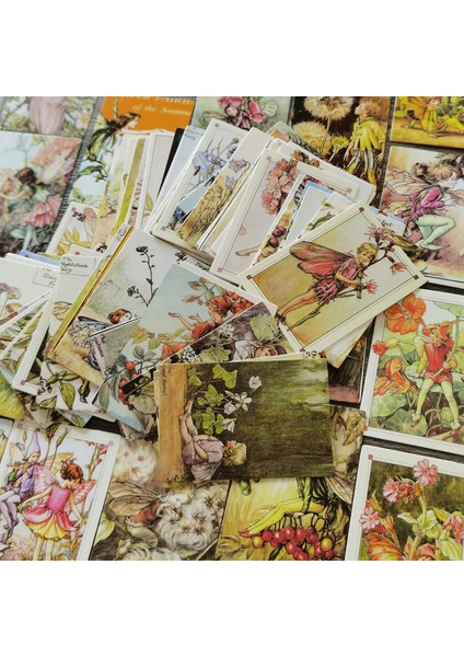 Stil 8 100 Adet Vintage Çiçek Peri Melek Mektup Malzeme Kağıt Baskı Retro Bloknot Kart Notları Scrapbooking Günlük Dergiler Dıy (Yurt Dışından) indirimleri