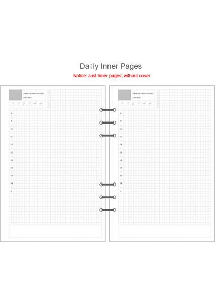 Günlük Plan A6 A6 Pu Ciltli Defter Öğrenci Yaratıcı Bütçe Fatura Organizatör Kitap Gevşek Yaprak Haftalık Aylık Planlayıcı Gündem Ofis Arzı Yeni (Yurt Dışından)