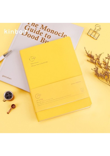 Sarı Kinbor Haftalık Planlayıcı Defter Tarihsiz Gündem Programı Günlük Aylık Günlük Kitap Taşınabilir Kayıt Günlüğü Planı Not Defteri Kırtasiye (Yurt Dışından)