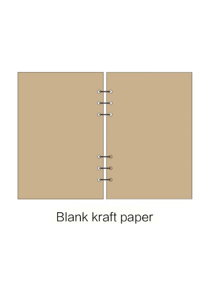 Boş Kraft Kağıt A7 Basit Stil Yarı Saydam Mat Bağlayıcı Gevşek Kayış Gevşek Yaprak Iç Çekirdek A6 A7 Dizüstü Günlüğü A5 Planlayıcı Ofis Malzemeleri (Yurt Dışından)