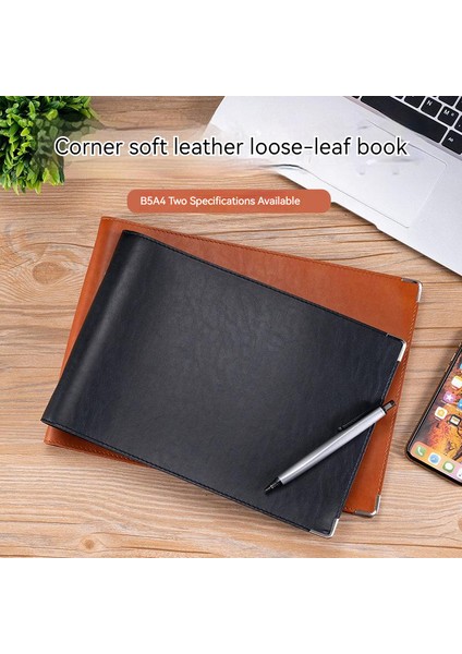 C2 B5 Yatay Gevşek Yaprak Defter Not Defteri Yumuşak Deri Plan Kitabı Cornell Not Defteri Yaratıcı Zihin Haritası Dizüstü Hediye Ofis Malzemeleri (Yurt Dışından) fırsatları