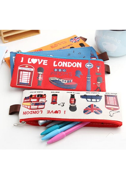 Sütlü Hopk Yaratıcı Ingiliz Asker Tuval Kalem Kutusu Kalem Çantası Kırtasiye Depolama Kalem Kutusu Okul Hediye Kırtasiye Kaynağı (Yurt Dışından) modelleri