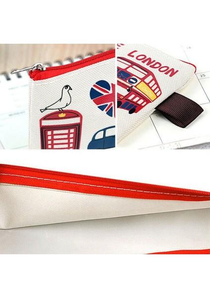 Sütlü Hopk Yaratıcı Ingiliz Asker Tuval Kalem Kutusu Kalem Çantası Kırtasiye Depolama Kalem Kutusu Okul Hediye Kırtasiye Kaynağı (Yurt Dışından) fırsatları