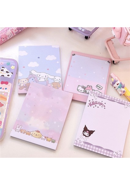 E 50 Yaprak/paket Sevimli Anime Bloknot Mesaj Notları Dekoratif Not Defteri Not Kontrol Listesi Notu Kawaii Kırtasiye Ofis Malzemeleri (Yurt Dışından)