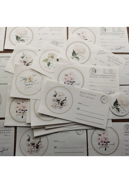 Stil 2 Vintage Çiçek Etiket Kolaj Scrapbooking Dergisi Malzeme Kağıt Kart Yapımı Dıy Retro Kağıt Etiket Yaratıcı Not Kırtasiye (Yurt Dışından) fırsatları