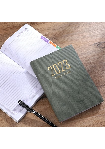 OSS24852BL-A5 2023 Günlük Haftalık Aylık Planlayıcı Dizüstü A5 Renk Dizini 365 Gün Takvim Kitap Dergisi Not Defteri Program Kitap Ofis Kırtasiye (Yurt Dışından) fırsatları