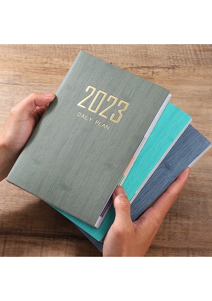 OSS24852BL-A5 2023 Günlük Haftalık Aylık Planlayıcı Dizüstü A5 Renk Dizini 365 Gün Takvim Kitap Dergisi Not Defteri Program Kitap Ofis Kırtasiye (Yurt Dışından) indirimleri