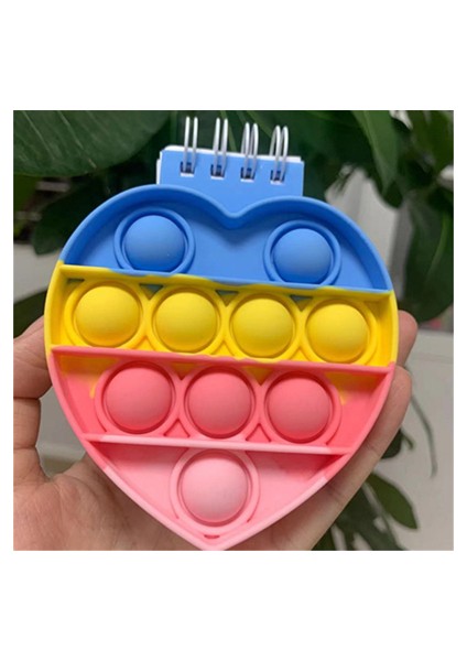 Mini Dizüstü Bilgisayar R Kawaii Dizüstü Pop Onun Dizüstü Silikon Pop Kapak Not Defterleri Fidget Duyusal Oyuncaklar Mini Günlük Okul Malzemeleri Sevimli Yazı Kitabı (Yurt Dışından)