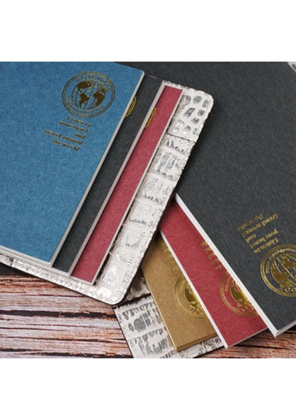 M Line Retro Folyo Altın Kapak Gezginler Dizüstü Midori Defter ve Günlük Ek Parçası Için Dolum Dolgu Kağıdı Yedek Standart Pasaport (Yurt Dışından) fırsatları