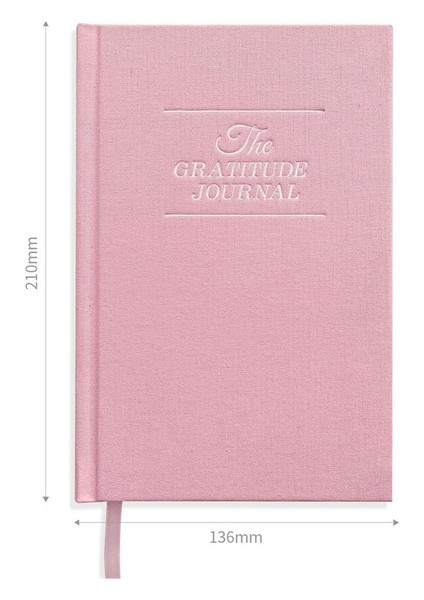 Pembe 210 x 136 mm 5 Dakikalık Şükran Günlüğü Günlük Tezahür Farkındalık Defteri Olumlu Minnettar Uyarılar Daha Fazla Mutluluk Günlüğü Planlayıcısı (Yurt Dışından)