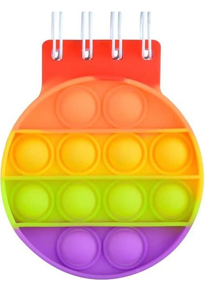 Mini Dizüstü Bilgisayar F Kawaii Dizüstü Pop Onun Dizüstü Silikon Pop Kapak Not Defterleri Fidget Duyusal Oyuncaklar Mini Günlük Okul Malzemeleri Sevimli Yazı Kitabı (Yurt Dışından)