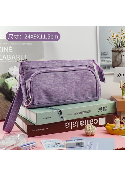 Stil 4 Kalem Kutusu Trousse Scolaire Kalem Kutusu Okul Malzemeleri Tuval Büyük Kapasiteli Kore Kırtasiye Estuches Escolares Kalem Çantası (Yurt Dışından)