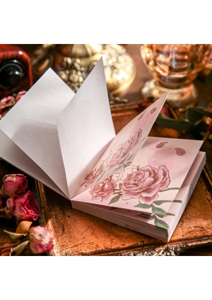 Stil 2 Mr.paper 3stuck/buch Yaldız Gül Notu Güzel Görünümlü Küçük Prens Gül Günlük Dekorasyon Notu Mamo Pad Kırtasiye (Yurt Dışından) modelleri