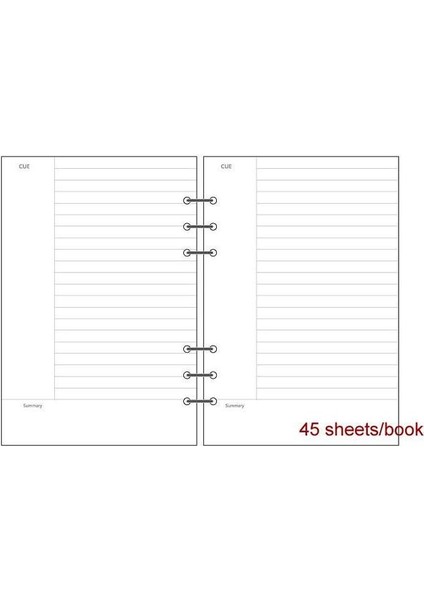 Cornell Hattı A5 A5 A6 Keçe Kabuk Kumaş Defter Gevşek Yaprak Defter Kağıdı Planlayıcısı Iç Sayfa Telli Kırtasiye Hediye Gezgin Dergisi (Yurt Dışından)