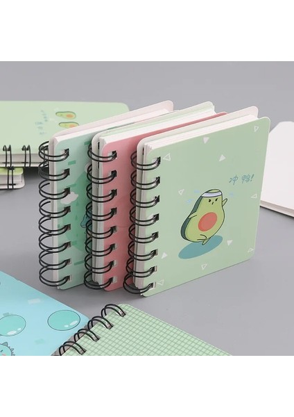 16 Unicorn A7 80 Sayfa Kore A7 Rollover Bobin Dizüstü Öğrenci Taşınabilir Mini Pocketbook Karikatür Not Defteri Ofis Okul Malzemeleri Dergiler Kawaii (Yurt Dışından)