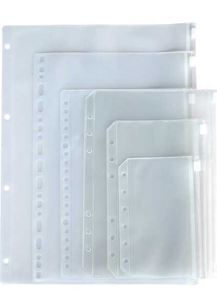 A6 Kart A6 A5 B5 Pvc Şeffaf Çanta El Kitabı Saklama Belge Çantası Bilgi Çantası Not Defteri Kartvizit Kitap Gevşek Yaprak Çanta (Yurt Dışından)