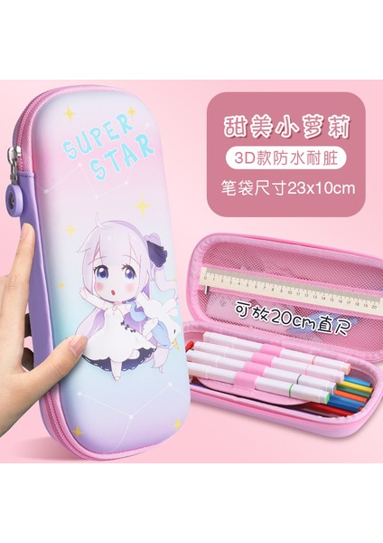 16 Unicorn Kalem Kutusu Kawaii Kırtasiye Astronot Kalem Kutusu Trousse Scolaire Sevimli 3D Kalem Kutusu Astuccio Estojo Escolar Kalem Kutusu (Yurt Dışından)