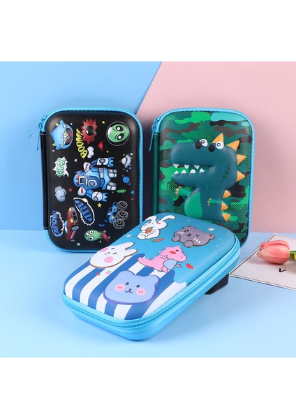 Sevimli Kalem Kutusu Kalem Kutusu Unicorn Kore Kırtasiye 3D Kalem Kutusu Büyük Kapasiteli Kalem Kutusu Kalemlik Estuche Escolar Okul Malzemeleri Kalem Kutusu (Yurt Dışından)