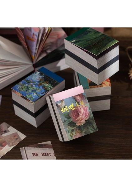 Bir Yoofun 450 Yaprak Bloknot Malzeme Kitap Vintage Sülfürik Asit Kağıt Kolaj Mermi Günlükleri Dekorasyon Okul Kırtasiye (Yurt Dışından) indirimleri