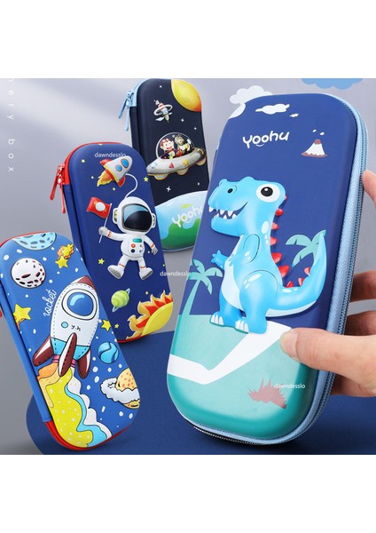 Dinozor Kalem Kutusu Kawaii Okul Kırtasiye 3D Uzay Kalem Kutusu Okul Malzemeleri Sevimli Dinozor Yüksek Kapasiteli Kalem Kutusu (Yurt Dışından) fiyatları