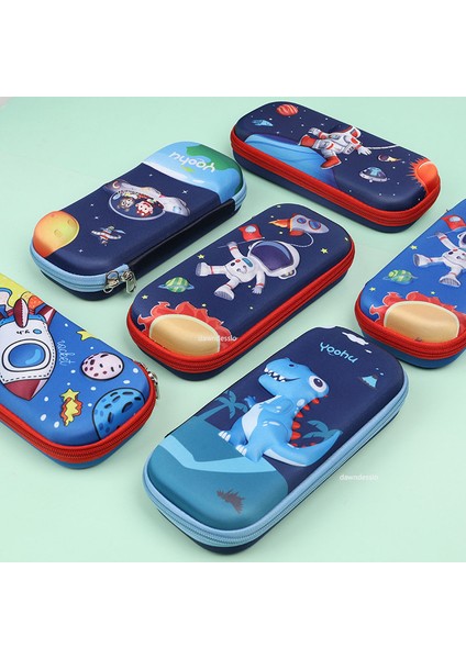 Dinozor Kalem Kutusu Kawaii Okul Kırtasiye 3D Uzay Kalem Kutusu Okul Malzemeleri Sevimli Dinozor Yüksek Kapasiteli Kalem Kutusu (Yurt Dışından) fırsatları