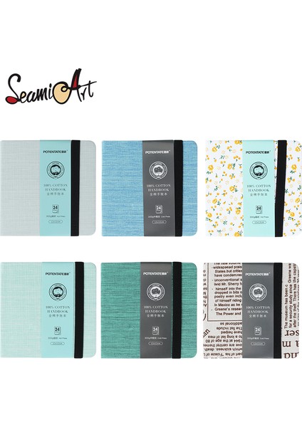 Bloom (Sıcak Pres) Seamiart Potentate Mini Kare Suluboya Dergisi Çizim Defteri Eskiz Defteri % 100% Pamuk 300GSM Sıcak Soğuk Pres (Yurt Dışından) modelleri