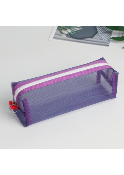 Mor Şeffaf Kalem Kutusu Kawaii Kırtasiye Kalemlik Trousse Örgü Kalem Kutusu Sınav Piornik Kalem Kutusu Okul Malzemeleri Kalem Kutuları (Yurt Dışından)
