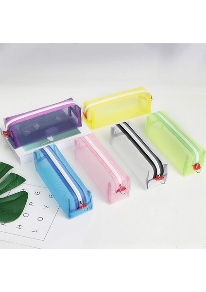 Mor Şeffaf Kalem Kutusu Kawaii Kırtasiye Kalemlik Trousse Örgü Kalem Kutusu Sınav Piornik Kalem Kutusu Okul Malzemeleri Kalem Kutuları (Yurt Dışından) modelleri