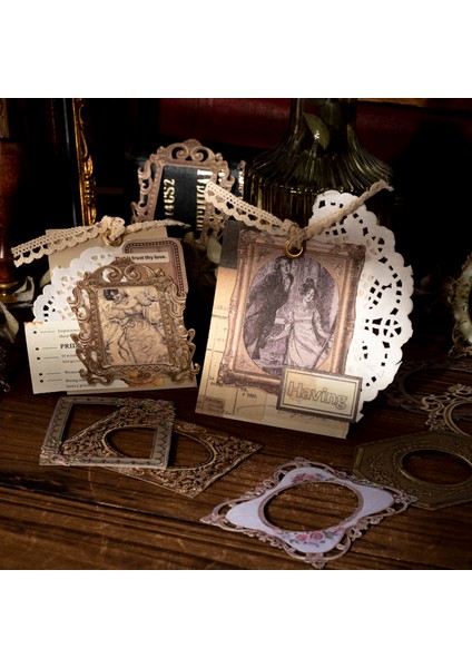 Stil 1 20 Adet Vintage Avrupa Tarzı Fotoğraf Çerçevesi Dekor Malzemesi Kağıtları Sanat Sınır Scrapbooking Kolaj Önemsiz Günlük Albümü Dıy Kırtasiye (Yurt Dışından) modelleri