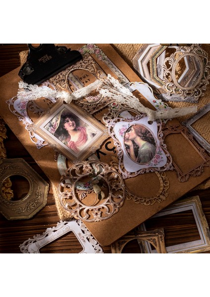 Stil 1 20 Adet Vintage Avrupa Tarzı Fotoğraf Çerçevesi Dekor Malzemesi Kağıtları Sanat Sınır Scrapbooking Kolaj Önemsiz Günlük Albümü Dıy Kırtasiye (Yurt Dışından) fırsatları