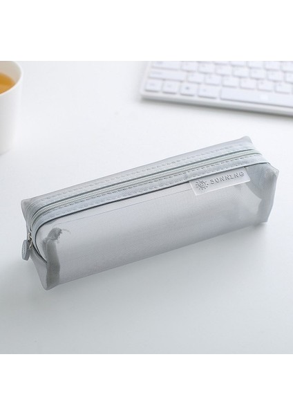 Stil 7 Okul Örgü Kalem Kutuları Kawaii Sevimli Düz Renk Şeffaf Kalem Kutusu Okul Öğrenci Kalem Çantası Malzemeleri Lapis Kırtasiye 05170 (Yurt Dışından)