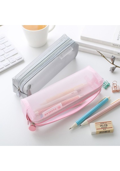 Stil 7 Okul Örgü Kalem Kutuları Kawaii Sevimli Düz Renk Şeffaf Kalem Kutusu Okul Öğrenci Kalem Çantası Malzemeleri Lapis Kırtasiye 05170 (Yurt Dışından) fırsatları