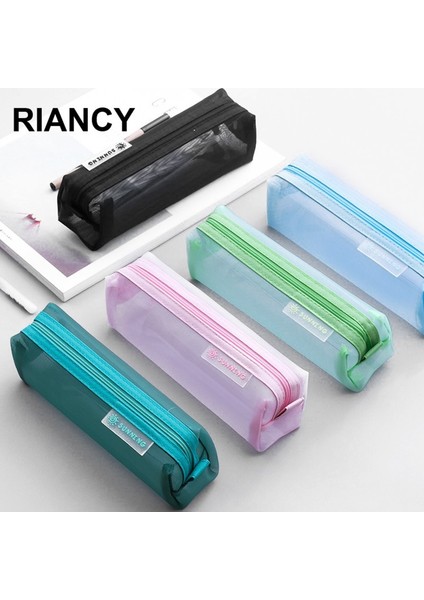 Stil 7 Okul Örgü Kalem Kutuları Kawaii Sevimli Düz Renk Şeffaf Kalem Kutusu Okul Öğrenci Kalem Çantası Malzemeleri Lapis Kırtasiye 05170 (Yurt Dışından) indirimleri