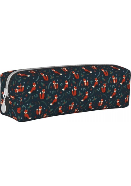 18 Folly Fox Baskı Kare Kalem Kutusu Woodland Çiçek Kırtasiye Moda Deri Kalem Kutusu Erkek Kız Fermuarlı Kalem Çanta (Yurt Dışından) fiyatları