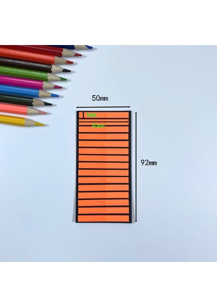Yeşil 300 Adet Renk Dizini Yapışkan Notlar Ultra-Ince Dizin Etiket Çıkartmaları Pet Yapışkan Notlar Fosforlu Şeffaf Çıkartmalar Yerine (Yurt Dışından)
