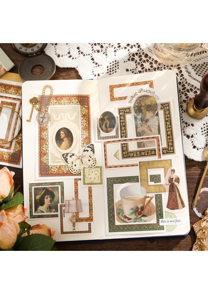 B 30 Adet/paket Vintage Çiçek Dantel Malzemeleri Kağıt Dekor Günlüğü Dıy Karalama Defteri Kolaj Kırtasiye Çok Fonksiyonlu Kraft El Işi Kağıdı (Yurt Dışından) indirimleri